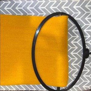 Beautiful mustard knit scarf.
